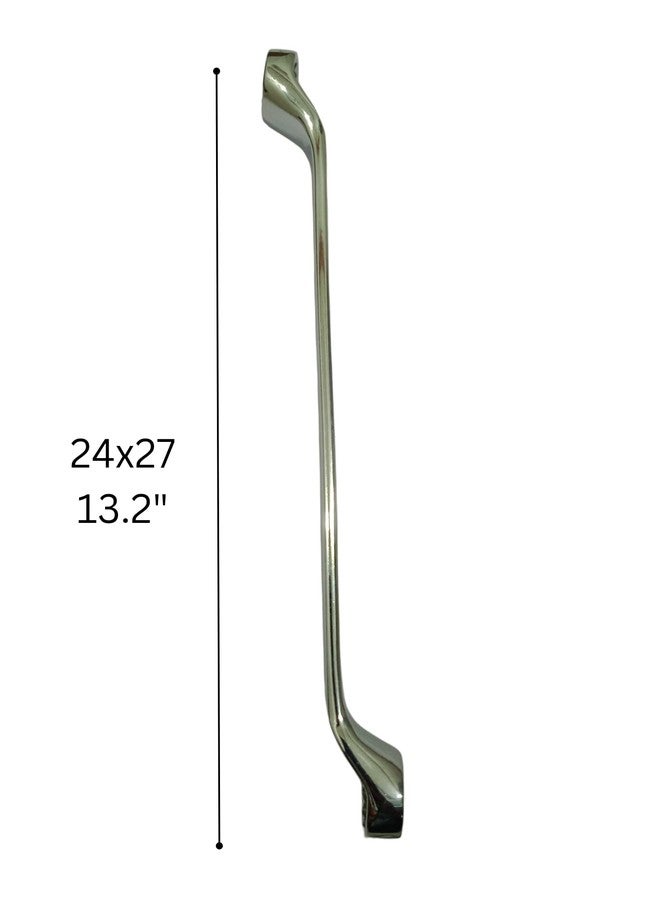 AGRICO Tata Agrico 27mm Double Ring Spanner (Box Wrench), Heavy Duty Chrome Vanadium Steel, Polished Offset Ring Ends for Nuts & Bolts - Image 4